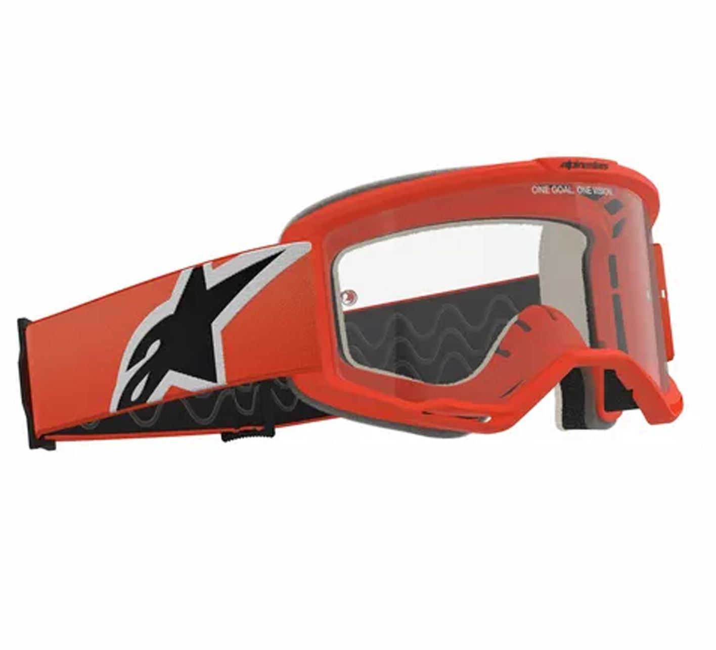 Alpinestars 2026 Goggles Vision 5 Corp Orange Clear